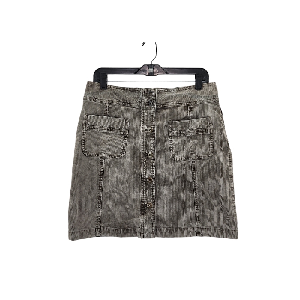 Prana Women's Button Front Corduroy Skirt - 12